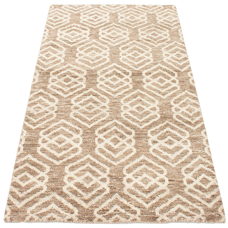Grogan One-of-a-Kind 5'2" X 8' 2010s Wool Area Rug in Brown