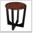 Acacia Solid Wood Side Table With Circular Top And Minimalist Base For Modern Interiors And Outdoor Use