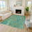 Machine Washable Indoor/Outdoor Bernadette ACN2222 Botanical Rug-114556367