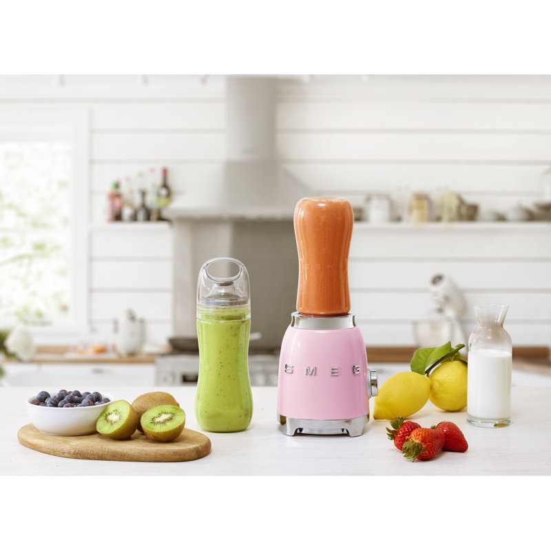Smeg PBF01 50's Style Retro Personal Compact Blender, Pink