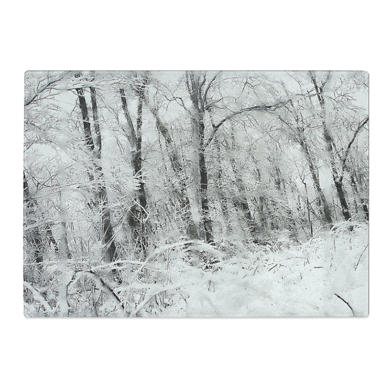 Winter Forest Vol.4 Painting Chopping Board, 0.4cm H x 28.5cm W x 39cm L