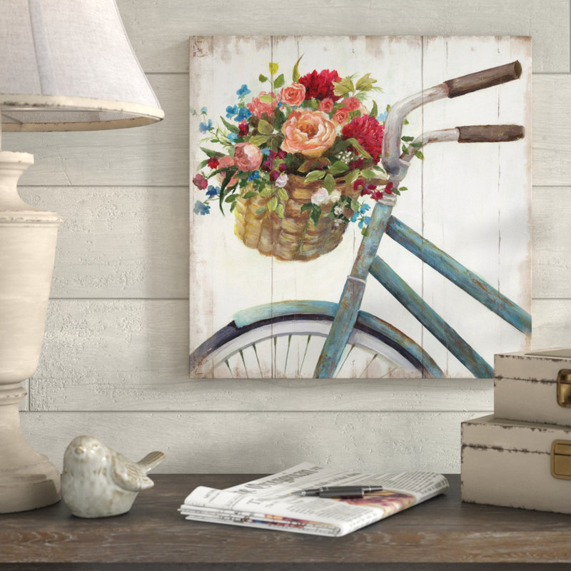 «Sunday Ride», reproduction de peinture acrylique, H 18 po x l 18 po x P 1 po, Toile tendue
