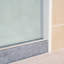 Porte de douche coulissante simple sans cadre 56-60 "x H 76" avec verre transparent antidéflagrant-87665793