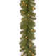 9ft' North Valley Spruce Artificial Christmas Garland with LED Lights 