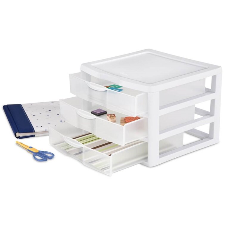 Clear 3 Drawer Storage Box, Small 8.5 X 7.25 X 6.875 2073 Clear –  ivaluemart