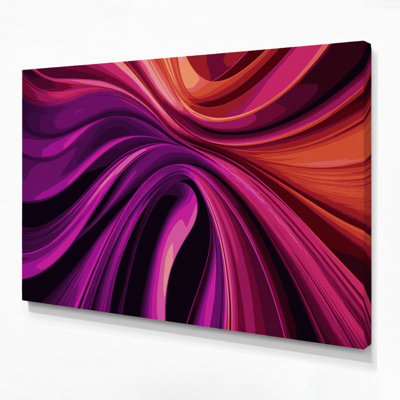 Gradient Abstract 21 Purple Canvas Wall Art