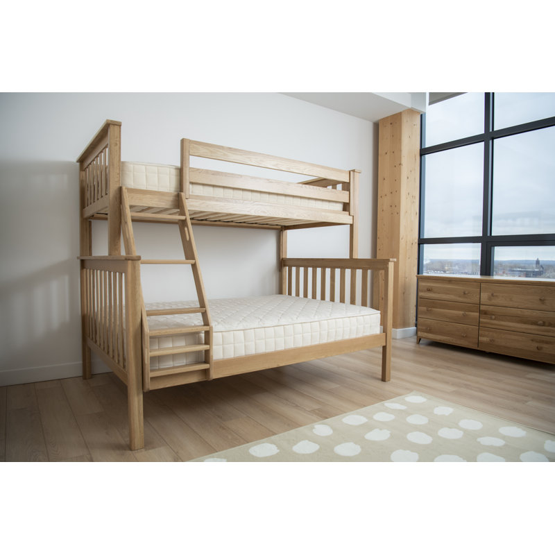 Savona FSC®-Certified Oak Kids Bed/Bunk Bed, Twin/Twin Kids Bunk Bed, Natural
