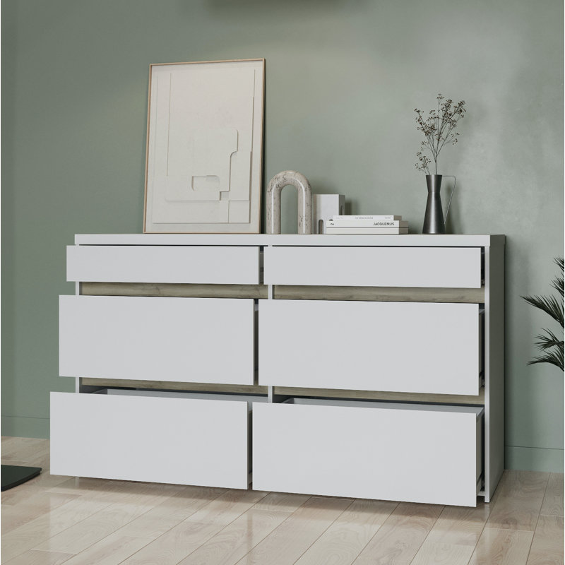 138cm W 6 - Drawer Chest of Drawers