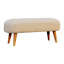 Banc rembourré en mélange de coton Joete