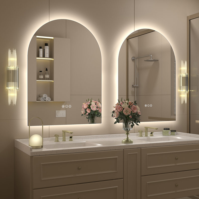 Aevar LED Lighted Wall Mirror, 32" x 24"