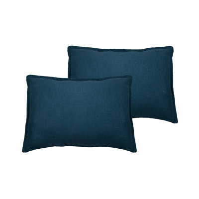Lombard Linen Reversible Throw Pillow