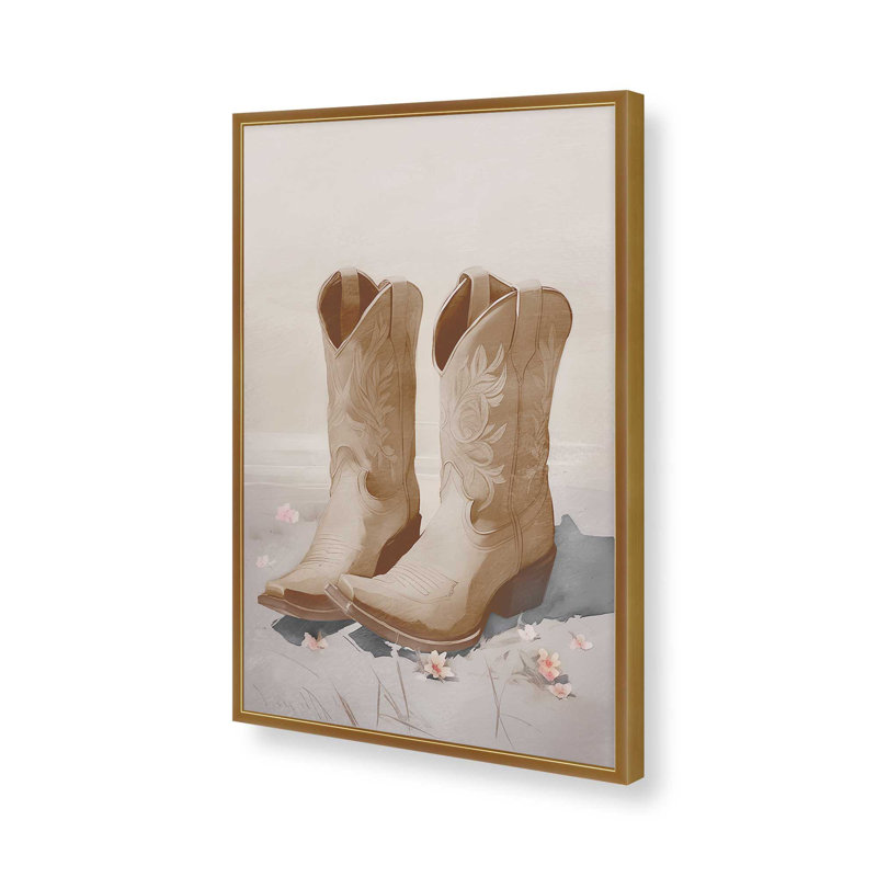 Sandy Cowboy Essentials I Print, Or poli, H 15,25 po x l 12,25 po