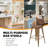 Upholstered Seat Counter Stools with Metal Frame-658580182-658580177