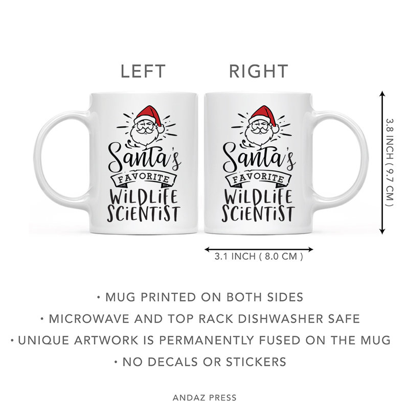 Tasse à café la faune préférée du père Noël