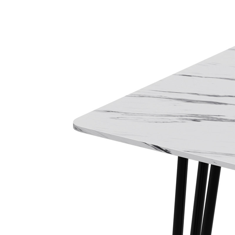 Metal Base Dining Table
