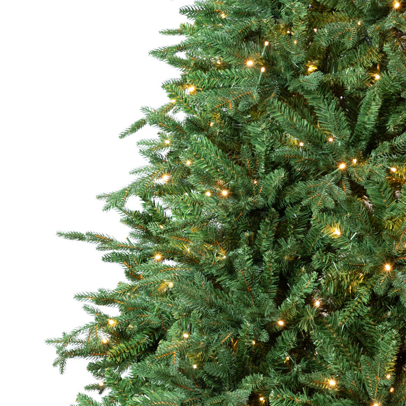 Real Touch Pre-Lit Cumberland Pine Artificial Christmas Tree - Warm White LED, 6.5'