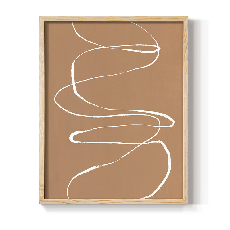«Terracotta Drift I», reproduction encadrée - bois massif, H 11 po x l 9 po