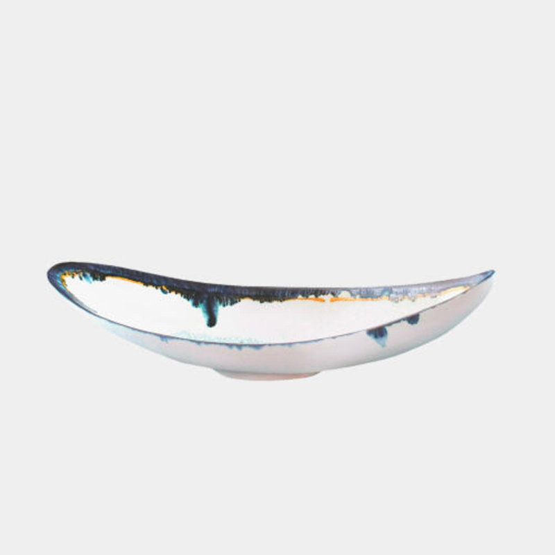Glass Drip Canoe Bowl