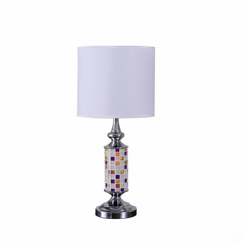Lampe de table moderne 24 po Chrome