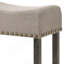 Tabouret à hauteur de comptoir brun clair et gris patiné (ensemble de 2)