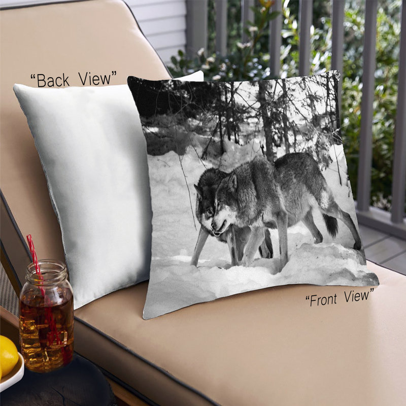 Coussin 6 animaux, Microsuède