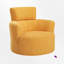 Fauteuil demi-tonneau rembourré et pivotant-1341733566