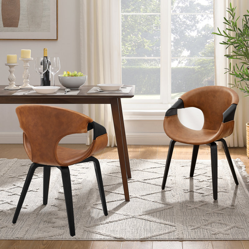 Bocea Upholstered Dining Chair, Black, Black