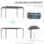 2.13m x 3.9m x 2.95m Pergola