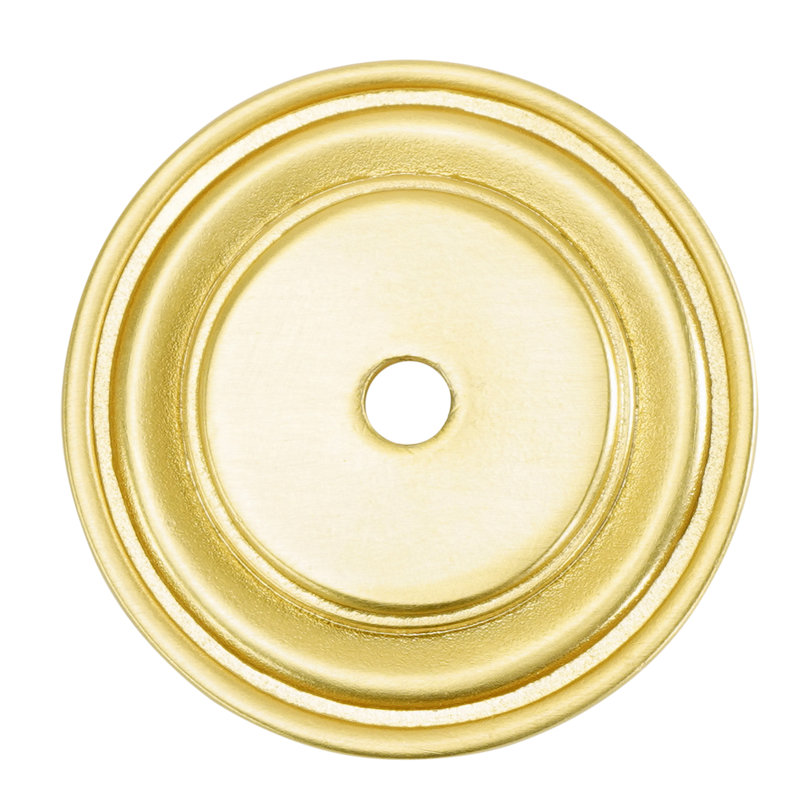 ASSORTED ROUND BACK PLATE,  Satin Gold 