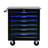 6 DRAWERS MULTIFUNCTIONAL TOOL CART WITH WHEELSBLACK+BLUE