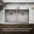Strive 35-1/2 In. Undermount Double-Bowl Farmhouse Kitchen Sink With Accessories