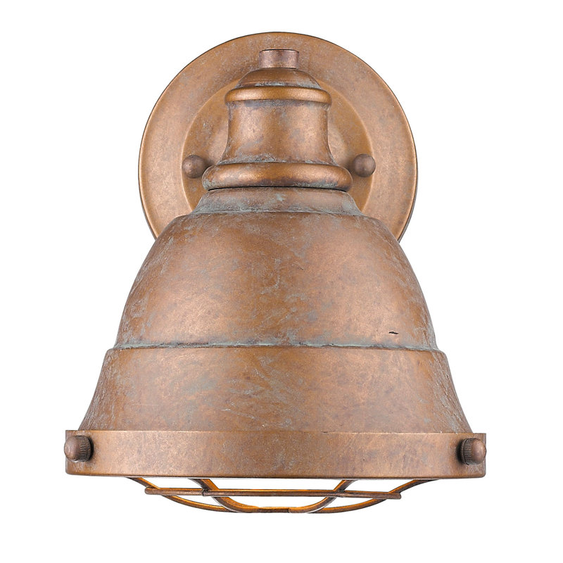 Worthing Dimmable Vanity Light, Copper Patina
