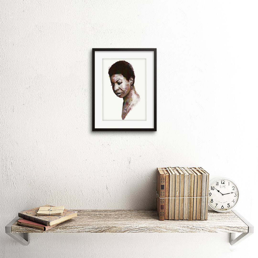 Music Painting Portrait Evry Nina Simone Artwork - Single Picture Frame Art Prints