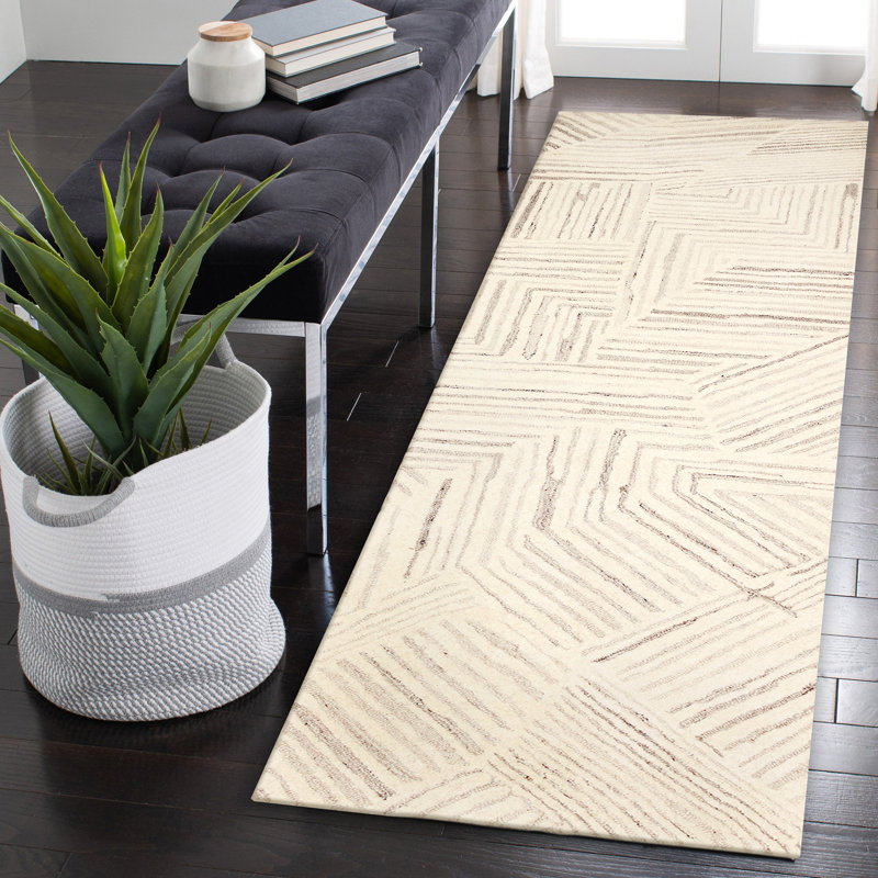 Tapis d'intérieur moderne Hertraud Sumairaa, Tapis de couloir 2 pi x 7 pi 6 po