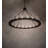 20 - Light Dimmable Wagon Wheel Chandelier