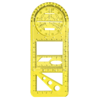 Multifunctional ruler Multifunctional Student Math Ruler,Multifunctional Rotatable Active Math Ruler Drawing Template
