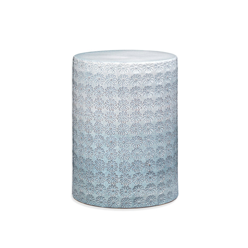 Wildflower End Table, White