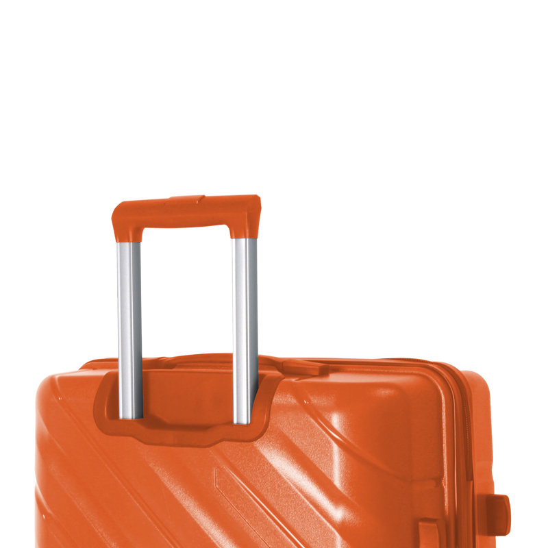 Ensemble de 3 valises à coque rigide grise, trio compact de valises à roulettes légères, 20 "/ 24" / 28 "