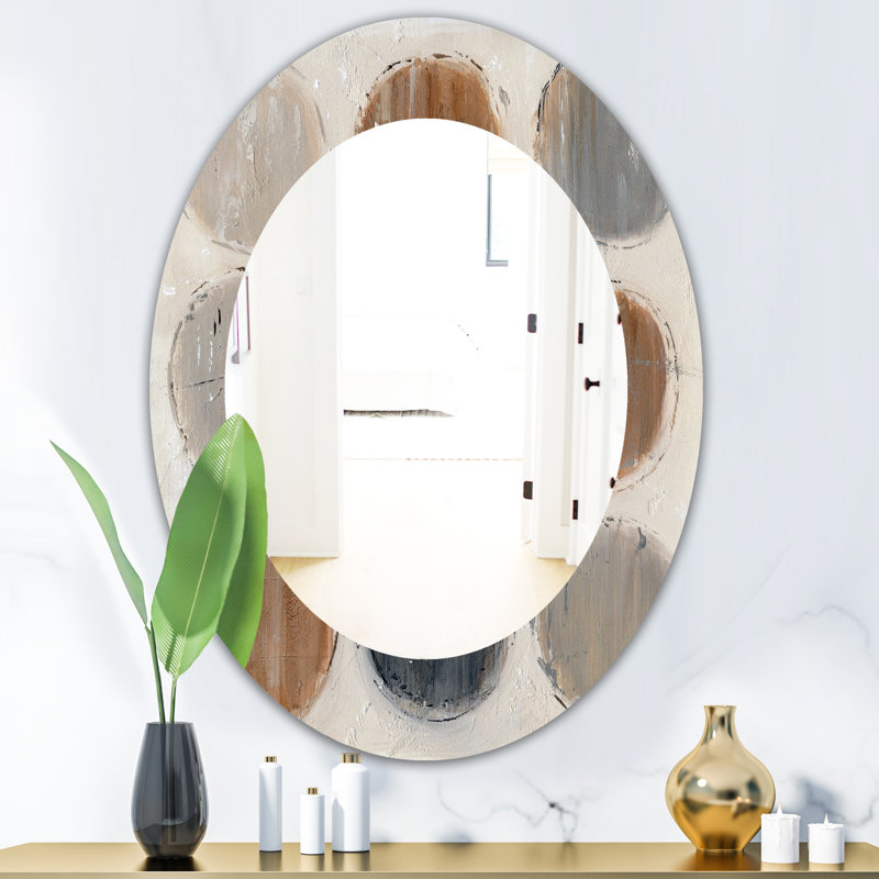 Miroir mural Mid-Century, H 31,5 po x l 23,7 po