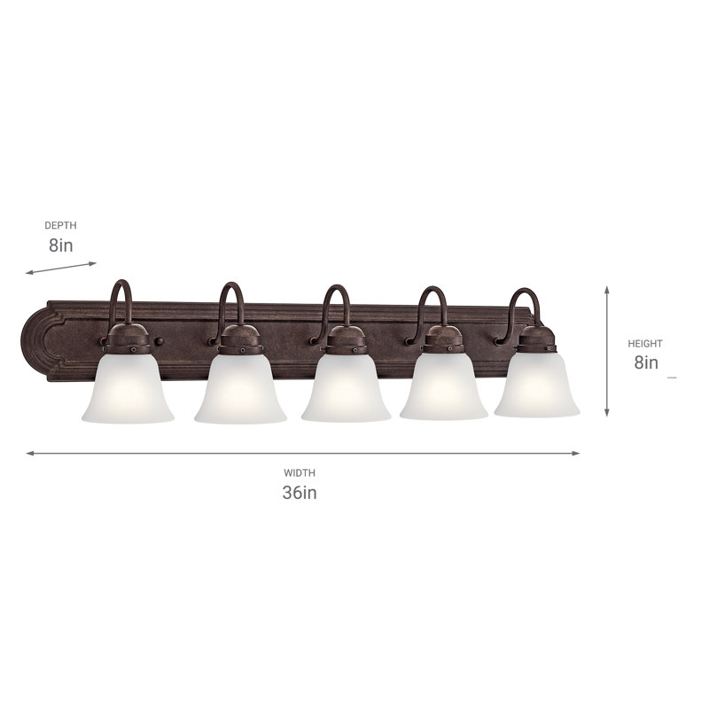 Nistler 5 - Light Vanity Light, Tannery Bronze