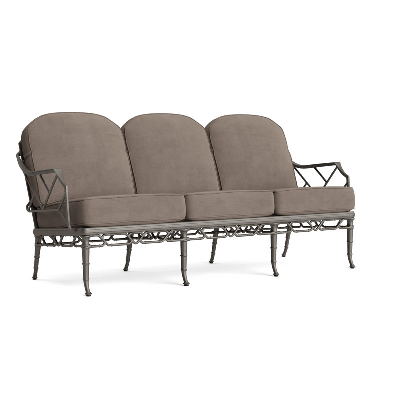 Calcutta Outdoor 3 - Seat Patio Sofa, Fusion Moccasian, Mica