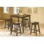 Ensemble de tabourets à hauteur de bar de 29 pouces de 2 pièces pour siège de selle en bois massif-1451498034-1451498047