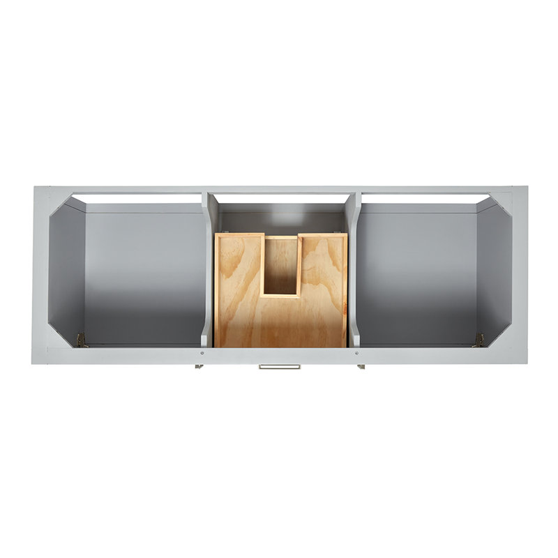 Bayhill 61'' W Single Vanity, Gray, Rectangular