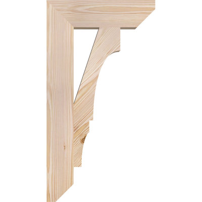 3 1/2"W x 14"D x 26"H Balboa Slat Smooth Bracket, Douglas Fir