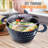 Nutrichef Durable Non-Stick Cooking Pot - High-Qualified Kitchen Cookware With See-Through Tempered Glass Lids, 2.1 Quarts, Works With Model: NCCW11DS), One Size, Blue - Nutrichef PRTNCCW11DSCP