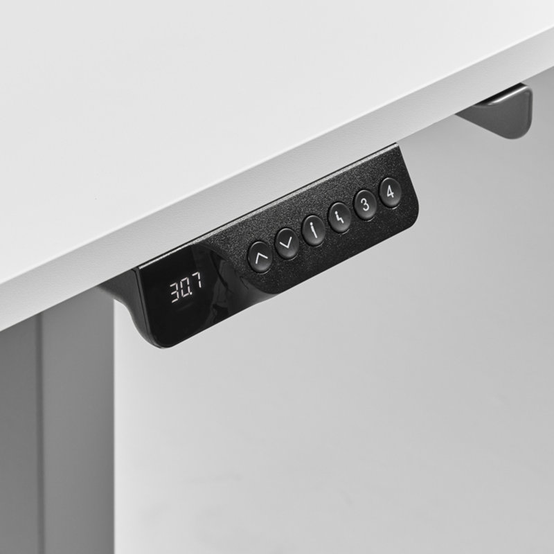 Bureau debout réglable en hauteur eFloat Go 2.0, L 48 po x P 24 po, Laminé blanc