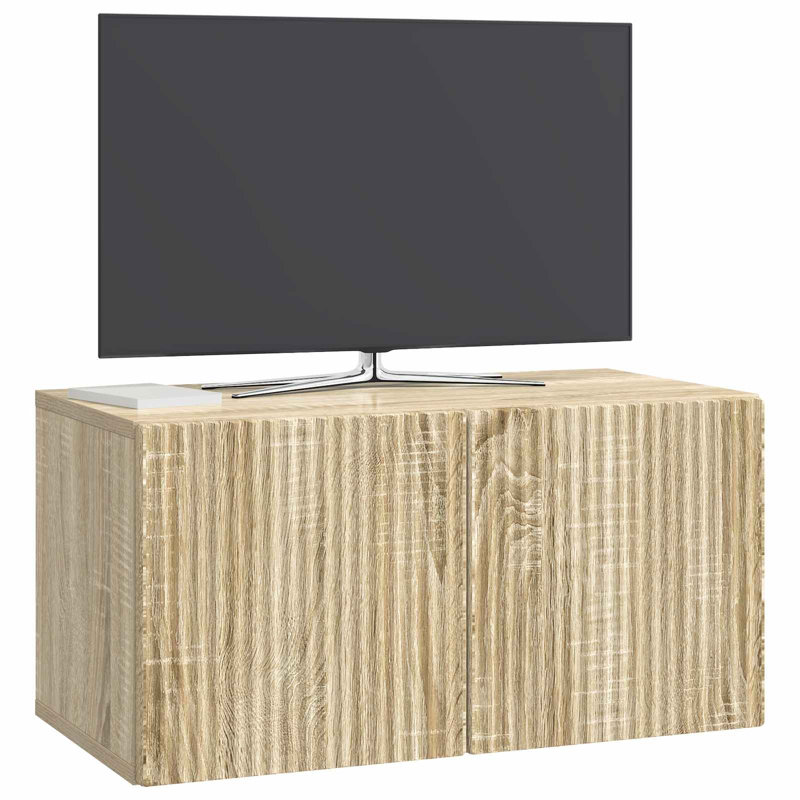 TV Stand, 30cm H x 59.5cm L x 31cm W, Sonoma Oak