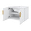 Meuble-lavabo mural 30 po avec évier, meuble-lavabo mural flottant moderne avec tablette réglable-381906897