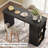 59'' Wooden Kitchen Island With Storage, Rectangular Bar Table With Drawer And Wine Rack-321598100-308683686