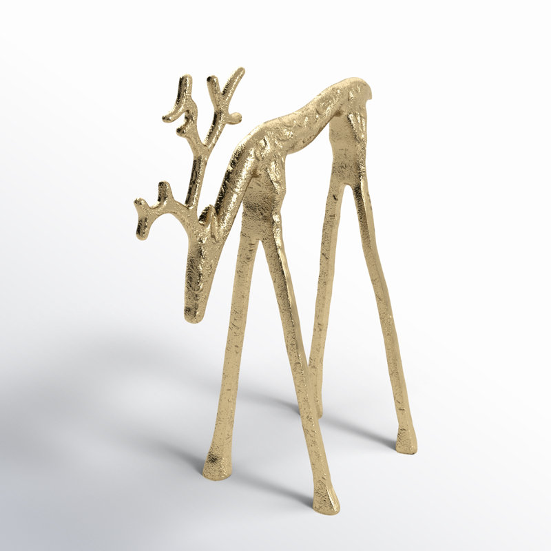 Reindeer Decorative Accent, 8.25" H x 7" W x 3" D